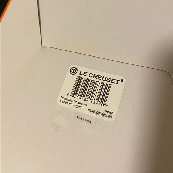 Le Creuset Soleil Yellow Napkin Holder - Picture 3 of 3